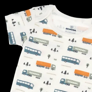Odzież Dla Niemowląt^Scania Body niemowlęce z motywem ciężarówki i autobusu