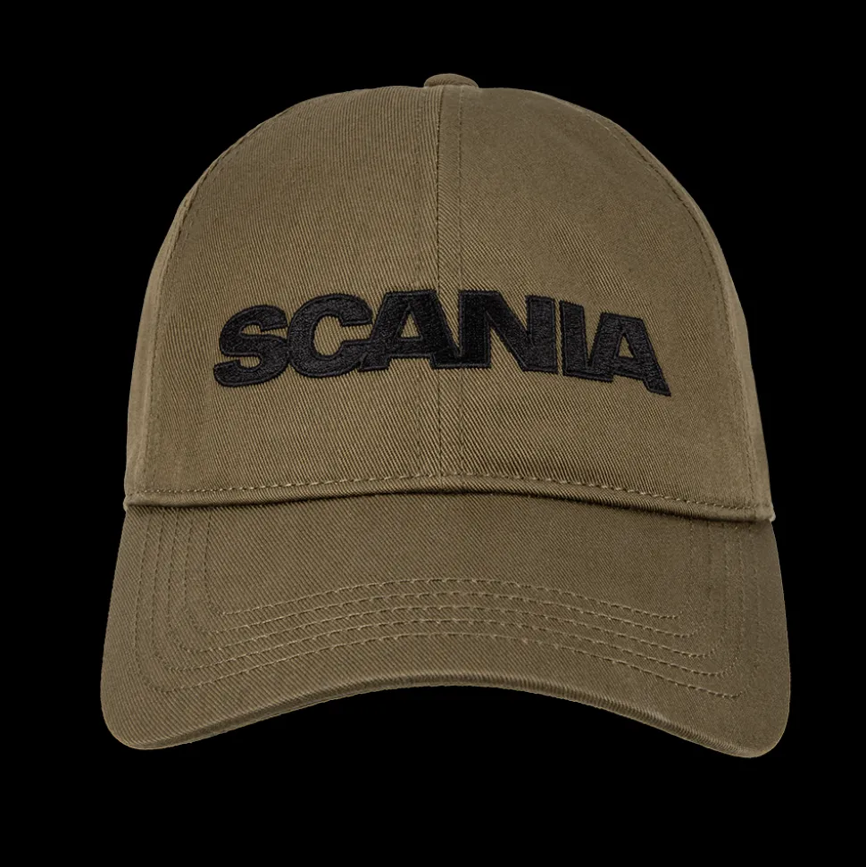 czapka_baseballowa_z_napisem__olive_green_1.webp Caps & Beanies | Czapki I Czapki^Scania Czapka baseballowa z napisem - Olive Green