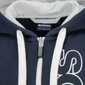 Bluzy & Bluzy Z Kapturem^Scania Damska bluza z kapturem Base, zamek błyskawiczny, kolor granatowy (Navy)