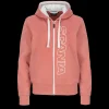 Bluzy & Bluzy Z Kapturem^Scania Damska bluza z kapturem Base, zamek błyskawiczny, kolor różowy (Dusty Pink)