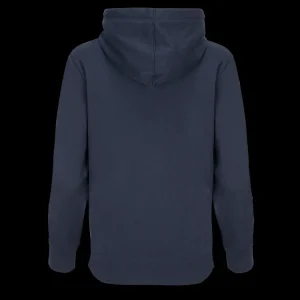 Bluzy & Bluzy Z Kapturem^Scania Damska bluza z kapturem, w paski, kolor granatowy (Navy), swobodny krój