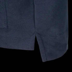 Bluzy & Bluzy Z Kapturem^Scania Damska bluza z kapturem, w paski, kolor granatowy (Navy), swobodny krój