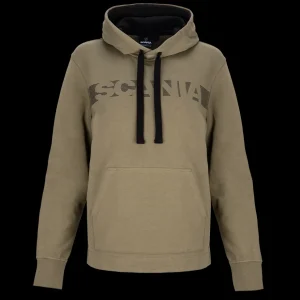 Bluzy & Bluzy Z Kapturem^Scania Damska bluza z kapturem, w paski, kolor Khaki, swobodny krój