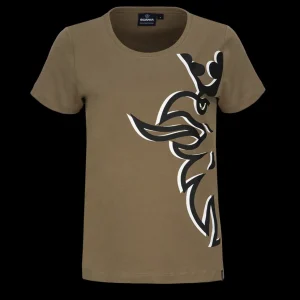 T-shirty^Scania Damski T-shirt Grand Griffin Duo, kolor khaki