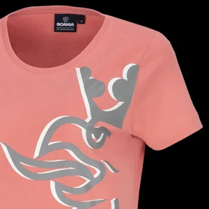 T-shirty^Scania Damski T-shirt Griffin Duo, kolor różowy (Dusty Pink)