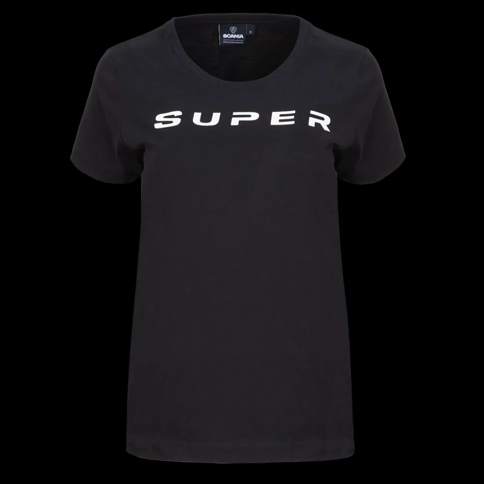T-shirty^Scania Damski T-shirt Super, kolor czarny lód (Black Ice)