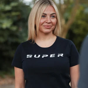 T-shirty^Scania Damski T-shirt Super, kolor czarny lód (Black Ice)