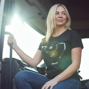 T-shirty^Scania Damski T-shirt V8, kolor czarny