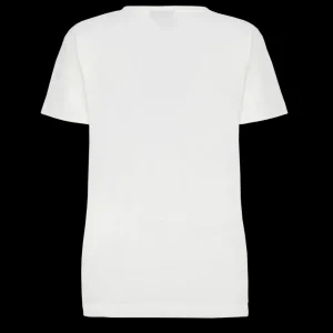 T-shirty^Scania Damski T-shirt w pionowe paski, kolor złamana biel (Broken White)