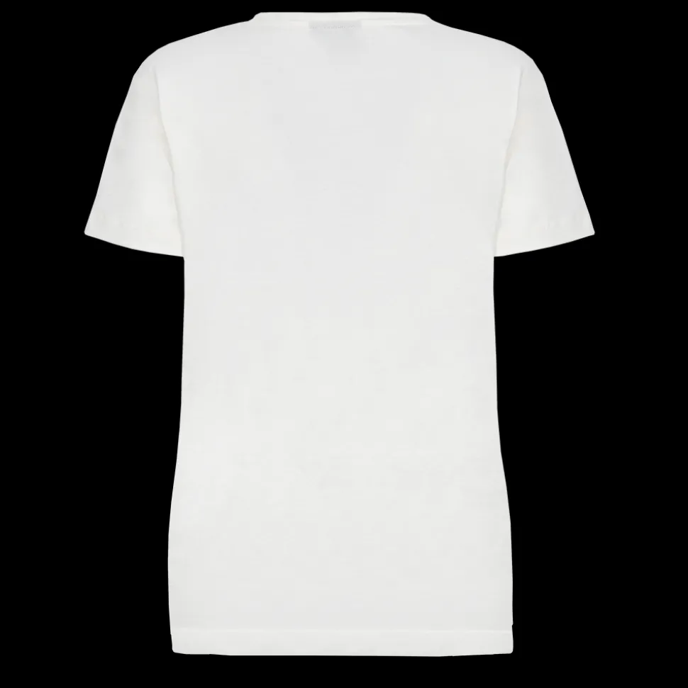 T-shirty^Scania Damski T-shirt w pionowe paski, kolor złamana biel (Broken White)