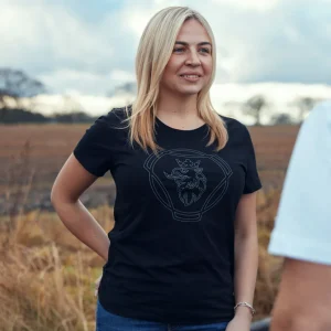 T-shirty^Scania Damski T-shirt z logo Symbol HD, kolor czarny