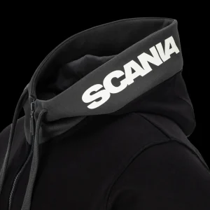 Bluzy & Bluzy Z Kapturem^Scania Doskonała męska bluza z kapturem, z zamkiem, kolor czarny