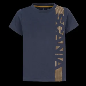 Odzież^Scania Dziecięcy T-shirt w pionowe paski, granatowy (Navy)