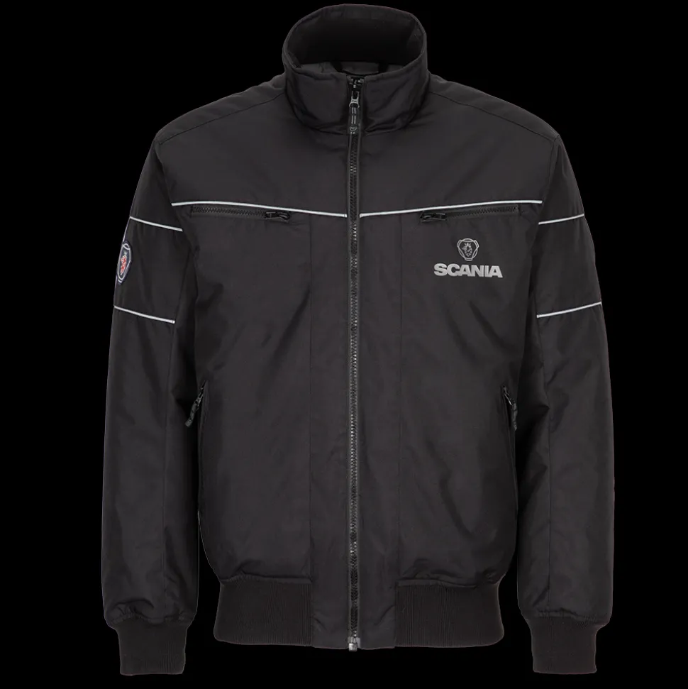 mens_black_truck_jacket__0.webp Kurtki I Kamizelki^Scania Men's Black Truck Jacket 3.0