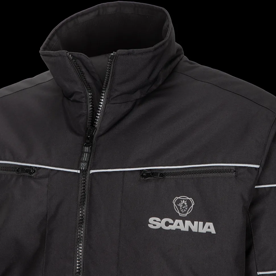mens_black_truck_jacket__1.webp Kurtki I Kamizelki^Scania Men's Black Truck Jacket 3.0
