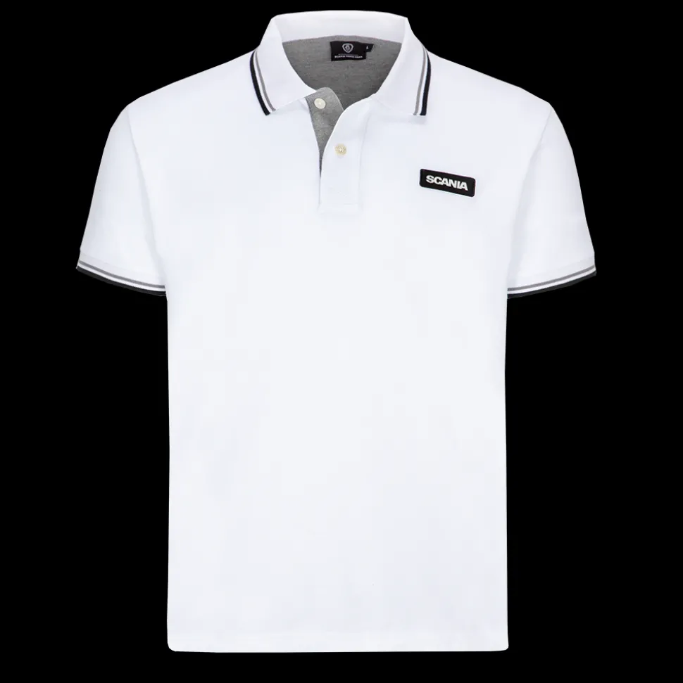 mens_white_classic_scania_pique_0.webp Polo^Scania Men's White Classic Pique