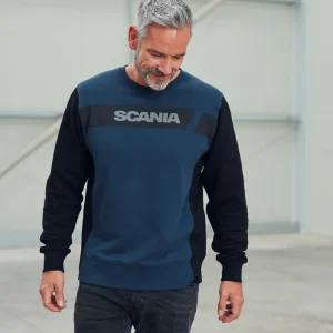 Bluzy & Bluzy Z Kapturem^Scania Męska bluza nierozpinana z kontrastowym paskiem