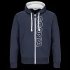 Bluzy & Bluzy Z Kapturem^Scania Męska bluza z kapturem Base, zapięcie na zamek, kolor granatowy (Navy)