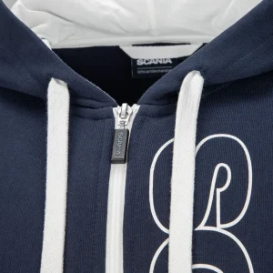 Bluzy & Bluzy Z Kapturem^Scania Męska bluza z kapturem Base, zapięcie na zamek, kolor granatowy (Navy)