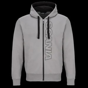 Bluzy & Bluzy Z Kapturem^Scania Męska bluza z kapturem Base, zapięcie na zamek, kolor kamienny szary (Stone Grey)
