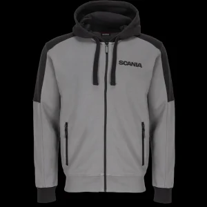 Bluzy & Bluzy Z Kapturem^Scania Męska bluza z kapturem V8 z kontrastowym zamkiem błyskawicznym