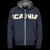 Bluzy & Bluzy Z Kapturem^Scania Męska bluza z kapturem w stylu retro, zapinana na zamek błyskawiczny, z logo