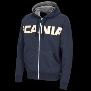 Bluzy & Bluzy Z Kapturem^Scania Męska bluza z kapturem w stylu retro, zapinana na zamek błyskawiczny, z logo