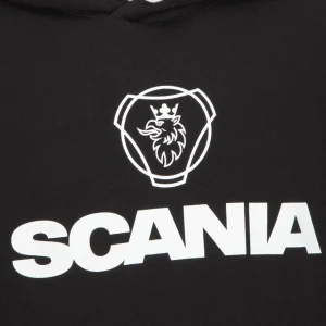 Bluzy & Bluzy Z Kapturem^Scania Męska bluza z kapturem z logo, w kolorze czarnym