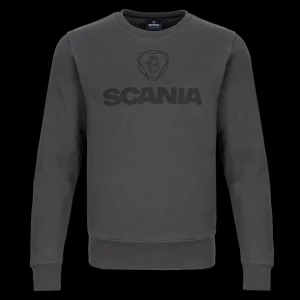 Bluzy & Bluzy Z Kapturem^Scania Męska bluza z okrągłym dekoltem, kolor antracytowy