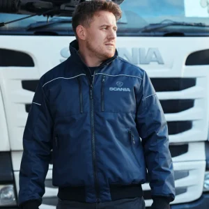 Kurtki I Kamizelki^Scania Męska granatowa kurtka Truck 4.0