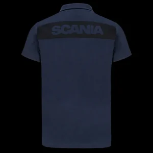 Polo^Scania Męska koszulka polo w stylu blokowym