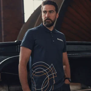 Polo^Scania Męska koszulka polo w stylu heritage
