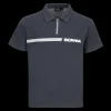 Polo^Scania Męska koszulka polo z zamkiem błyskawicznym 1/4, kolor ciemnoniebieski