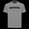 T-shirty^Scania Męski T-shirt Basic, z Wordmark, kolor szary (Stone Grey)