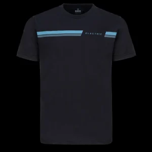 T-shirty^Scania Męski T-shirt Electric z wzorem w paski, kolor czarny lód (Black Ice)