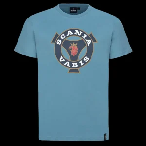 T-shirty^Scania Męski T-shirt Heritage w kolorze jasnoniebieskim