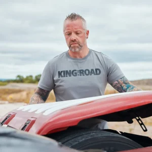 T-shirty^Scania Męski T-shirt King Of The Road, kolor Stone Grey (szary)