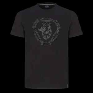 T-shirty^Scania Męski T-shirt z czarnym znakiem Symbol HD