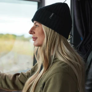 Caps & Beanies | Czapki I Czapki^Scania Prążkowana czarna czapka typu beanie