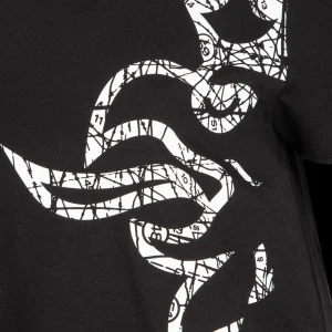 T-shirty^Scania T-shirt damski, czarny, o kroju loose fit, z gryfem