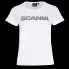 T-shirty^Scania T-shirt damski z napisem, biały