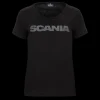 T-shirty^Scania T-shirt damski z napisem, Czarny