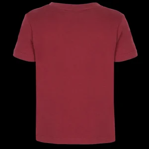 Odzież^Scania T-shirt dziecięcy z napisem w kolorze burgundzkim