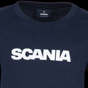Odzież^Scania T-shirt dziecięcy z napisem w kolorze granatowy