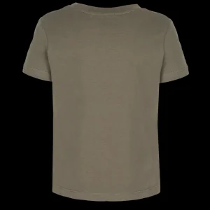 Odzież^Scania T-shirt dziecięcy z napisem w kolorze zielonym