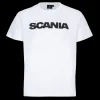 T-shirty^Scania T-shirt męski basic z napisem, biały